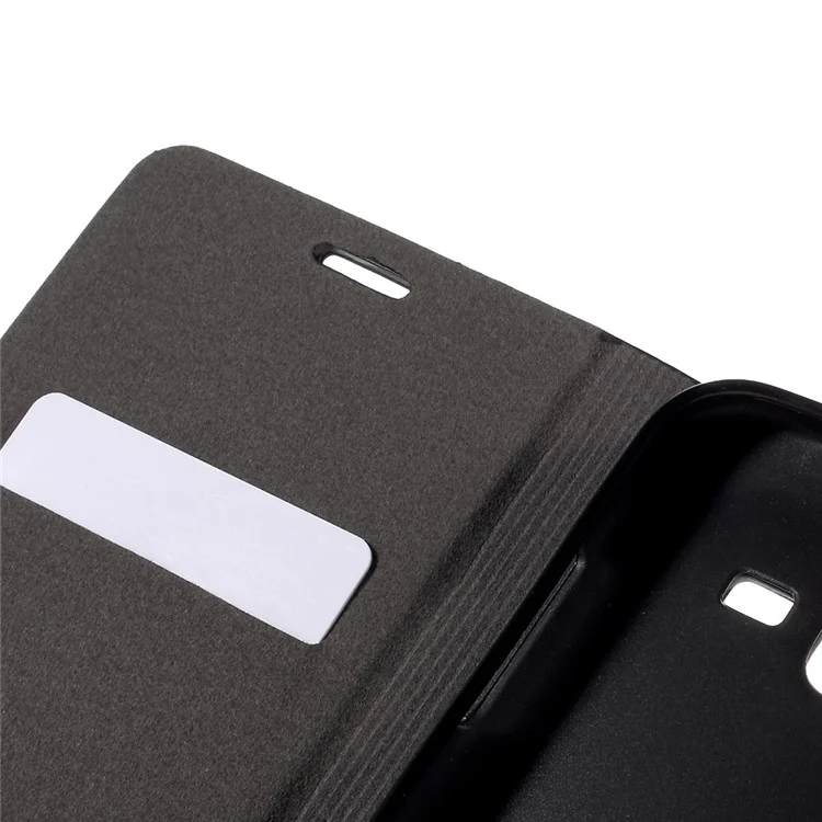 Two-color Leather Stand Case for Samsung Galaxy J5 SM-J500F with Card Slot - Black