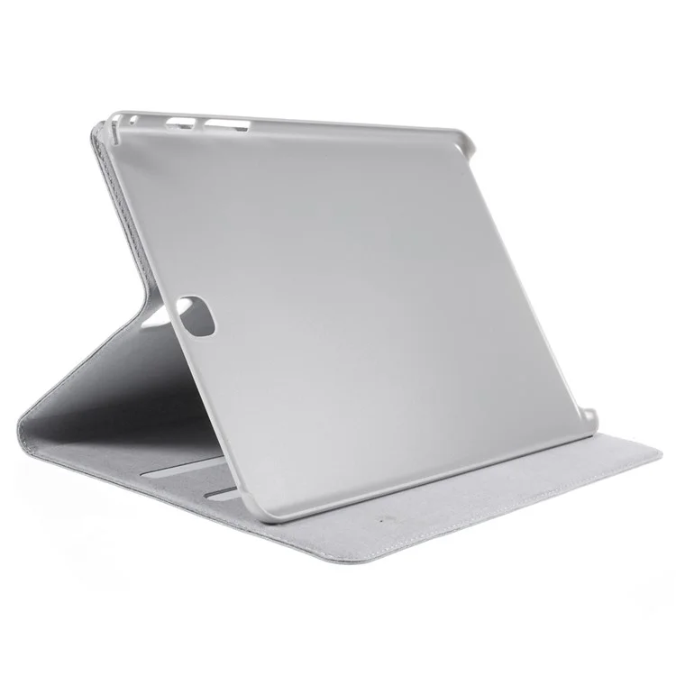 DOORMOON Genuine Smart Leather Cover for Samsung Galaxy Tab A 9.7 T550 T555 with Stand - White