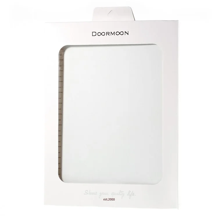 DOORMOON Genuine Smart Leather Cover for Samsung Galaxy Tab A 9.7 T550 T555 with Stand - White