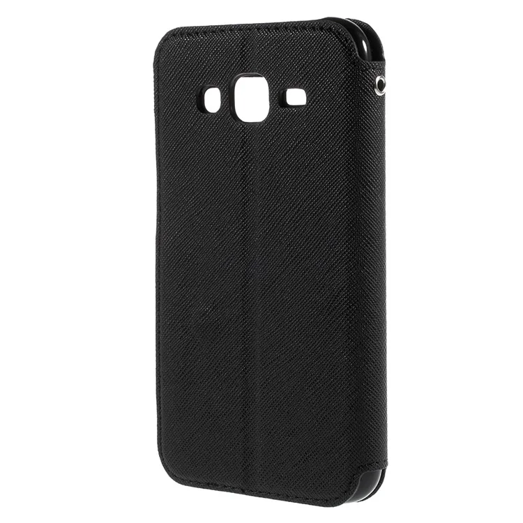 ROAR KOREA Diary View Window for Samsung Galaxy J5 Leather Stand Case - Black