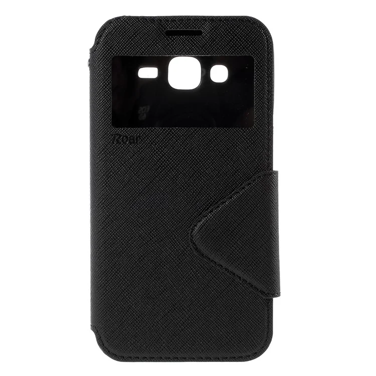 ROAR KOREA Diary View Window for Samsung Galaxy J5 Leather Stand Case - Black