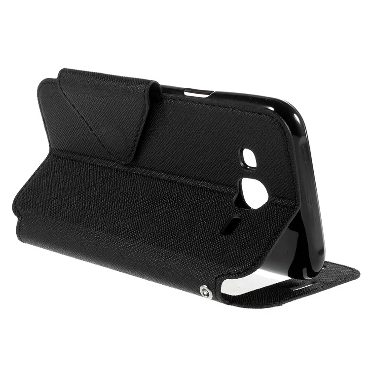 ROAR KOREA Diary View Window for Samsung Galaxy J5 Leather Stand Case - Black
