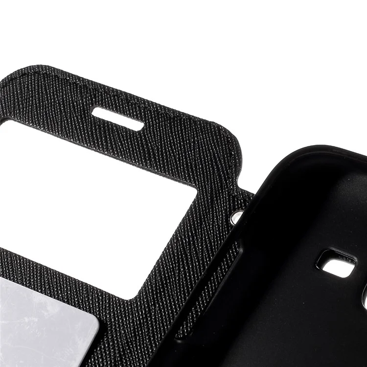 ROAR KOREA Diary View Window for Samsung Galaxy J5 Leather Stand Case - Black
