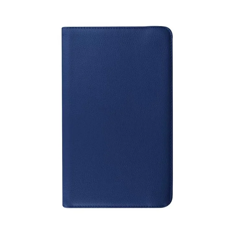 Coperchio in Pelle Rotativa Per Rotazione Della Trama Litchi Per Samsung Galaxy Tab E 9.6 T560 / T561 - Blu Scuro