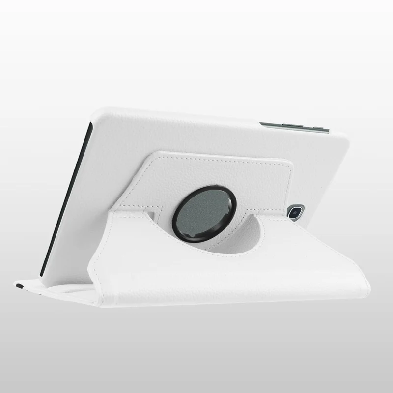 Litchi Texture Rotary Stand Leather Cover for Samsung Galaxy Tab S2 8.0 - White