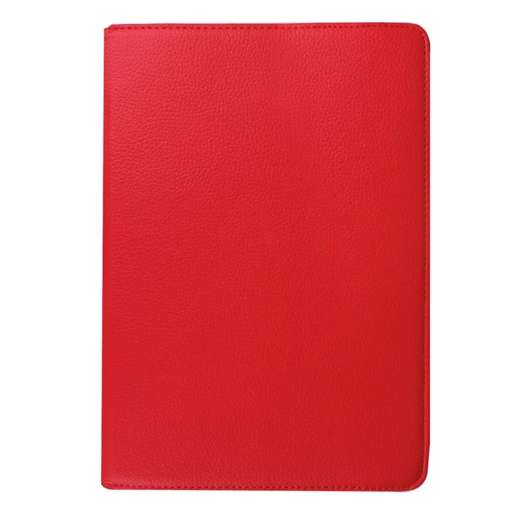For Samsung Galaxy Tab S2 9.7 Lychee Litchi Grain Leather Rotary Stand Cover - Red
