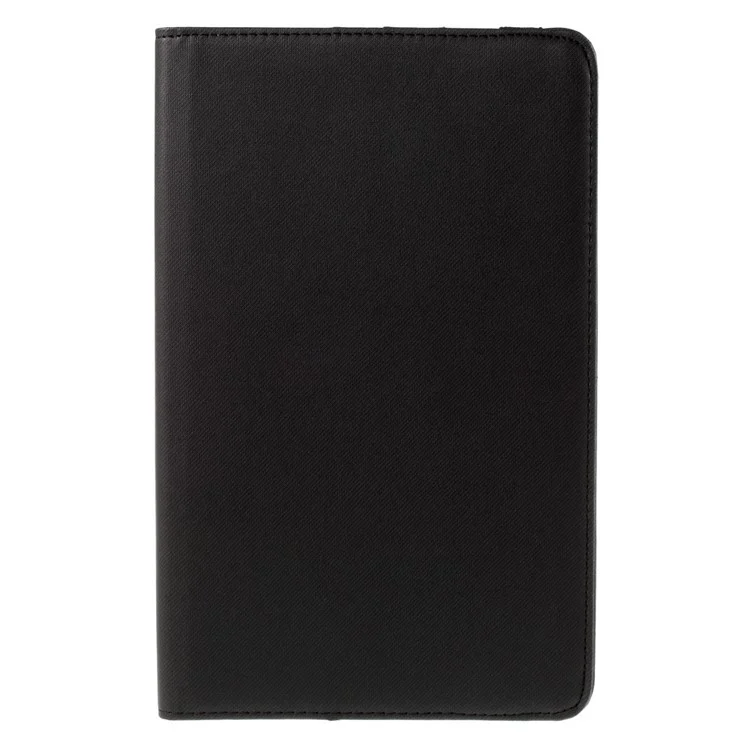 Twill Texture Leather Rotary Stand Cover for Samsung Galaxy Tab E 9.6 T560 - Black