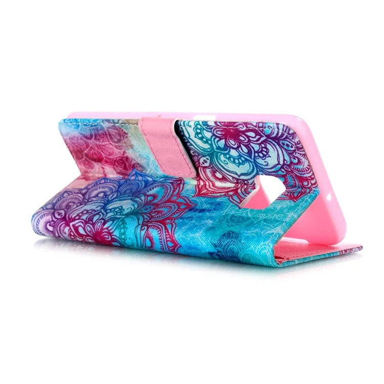 Wallet Leather Shell for Samsung Galaxy S6 edge Plus G928 - Beautiful Mandala