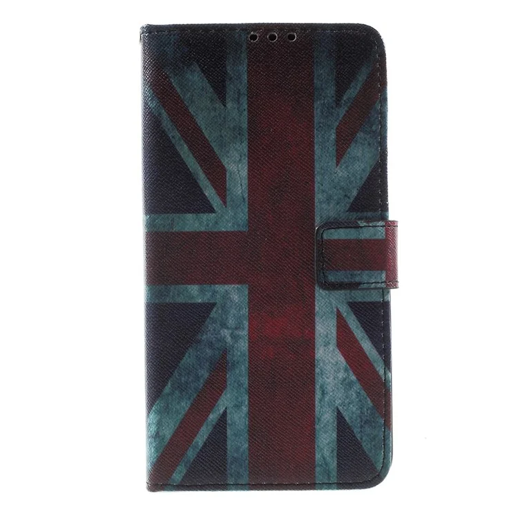 Callfree Wallet Stand Leather Phone Case for Samsung Galaxy Note 5 - Retro UK Flag