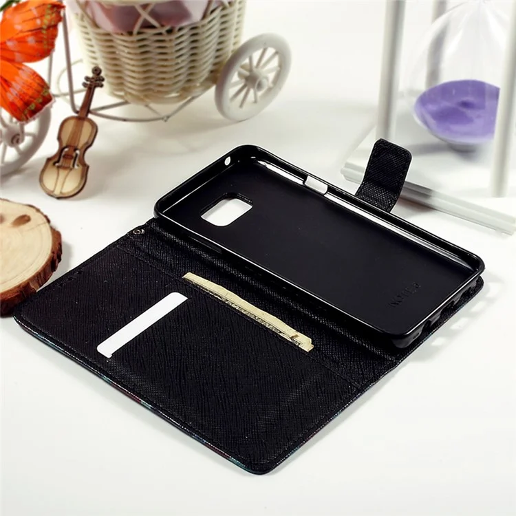 Callfree Wallet Stand Leather Phone Case for Samsung Galaxy Note 5 - Retro UK Flag