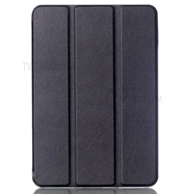 Stand De Boîtier En Cuir Intelligent De Lychee Tri-pli Pour Samsung Galaxy Tab S2 8.0 T715 T710 - Noir