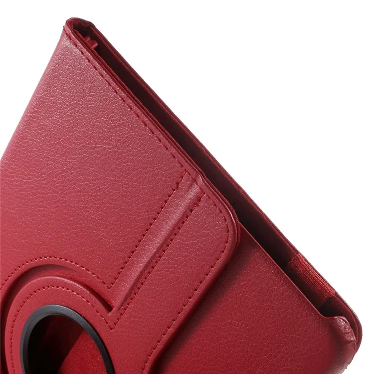 Soporte giratorio Funda de cuero para Samsung Galaxy Tab S2 9.7 T810 T815 Soporte de varios ángulos Accesorio para tableta - Rojo 