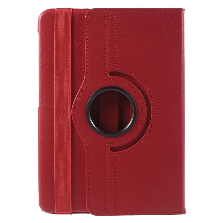Soporte giratorio Funda de cuero para Samsung Galaxy Tab S2 9.7 T810 T815 Soporte de varios ángulos Accesorio para tableta - Rojo 