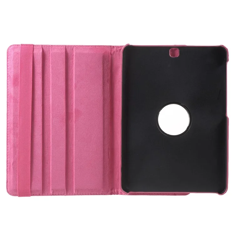 Rotary Stand Flip Leather Case Cover for Samsung Galaxy Tab S2 9.7 T810 T815 Multi-Angle Stand Tablet Accessory - Rose