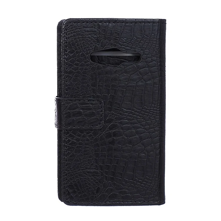 Crocodile Texture Leather Wallet Case for Samsung Galaxy Trend 2 Lite G318H / V Plus G318 - Black