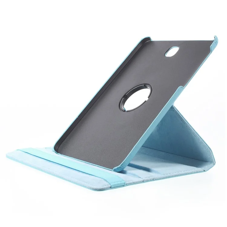 Caixa de Couro do Suporte Rotativo Para Samsung Galaxy Tab S2 8.0 T710 T715 - Azul Claro