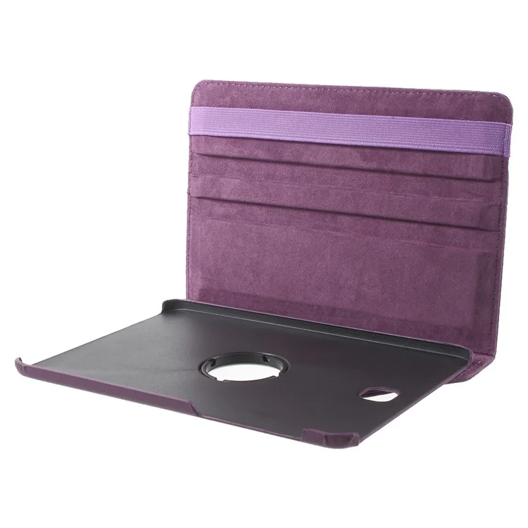 Rotary Stand Leather Flip Case for Samsung Galaxy Tab S2 8.0 T710 T715 - Purple