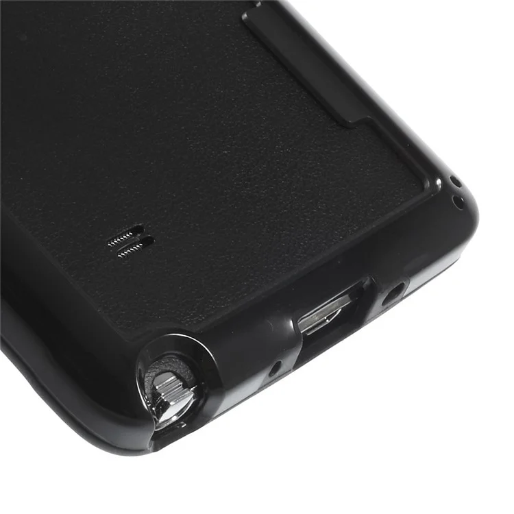 Backless TPU + PC Bumper Case for Samsung Galaxy Note 4 N910 - Black