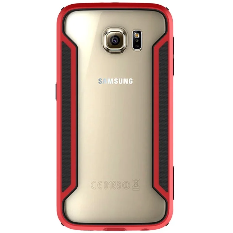 NILLKIN for Samsung Galaxy S6 G920 Armor Frame Series PC TPU Bumper Frame - Red