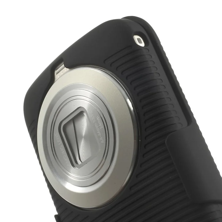 Horizontal Stripes Belt Clip Holster Hard Case with Stand for Samsung Galaxy K S5 zoom C115