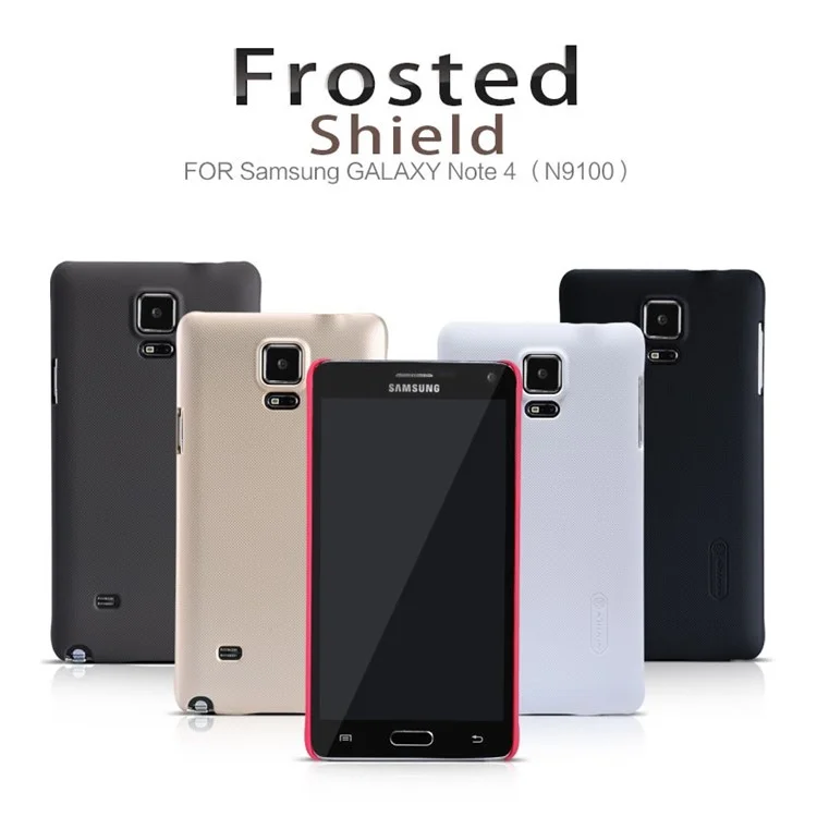 NILLKIN Super Frosted Shield Hard Case for Samsung Galaxy Note 4 N910 w/ Screen Flim - Black