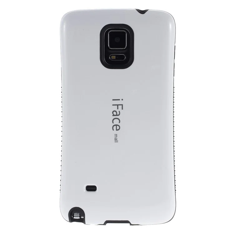 IFACE MALL Non-slip TPU Edge & Glossy PC Back Case for Samsung Galaxy Note 4 N910 - White