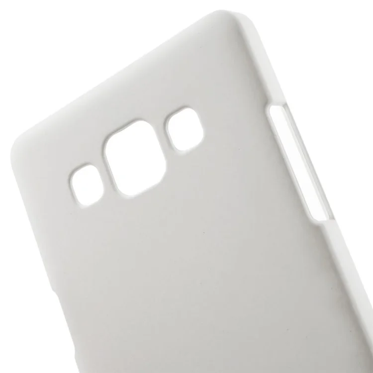 Rubberized Plastic Hard Case for Samsung Galaxy A3 SM-A300F - White