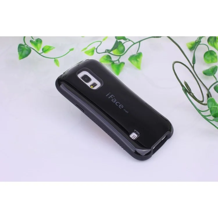 IFACE MALL Glossy PC + TPU Hybrid Case for Samsung Galaxy S5 mini G800 - Black