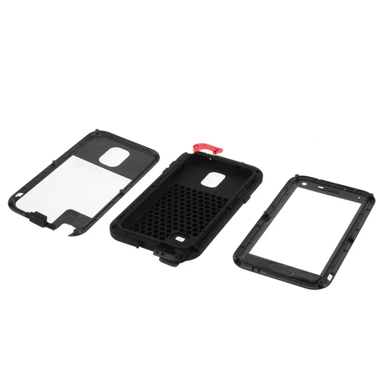 Black LOVE MEI for Samsung Galaxy Note 4 N910 Shockproof Dropproof Dustproof Powerful Case