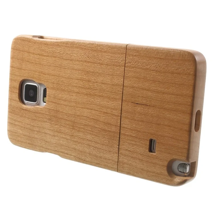 Detachable Wood Grain Hard Case for Samsung Galaxy Note 4 - Maple Wood