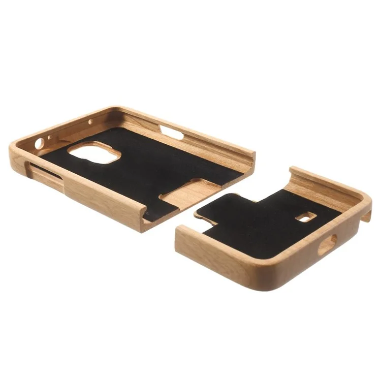 Detachable Wood Grain Hard Case for Samsung Galaxy Note 4 - Maple Wood