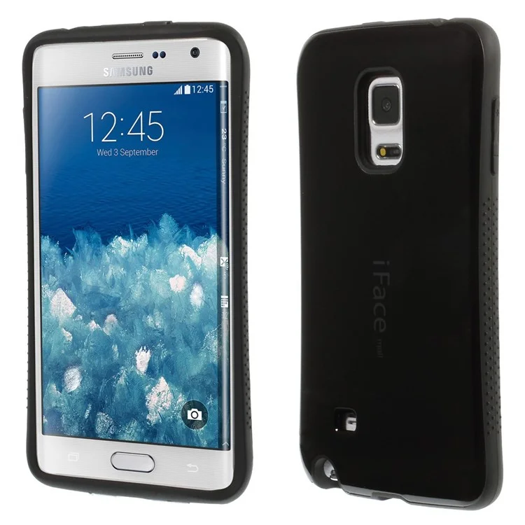IFACE MALL PC TPU Hybrid Case for Samsung Galaxy Note Edge SM-N915 - Black