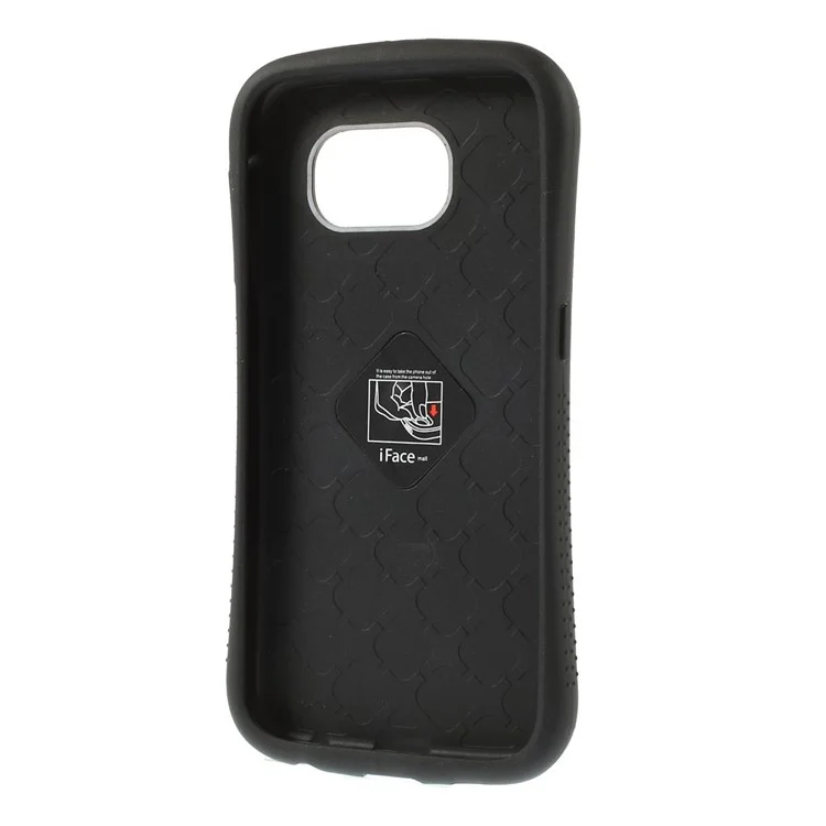 IFACE MALL Glossy PC TPU Hybrid Case for Samsung Galaxy S6 G920 - Black