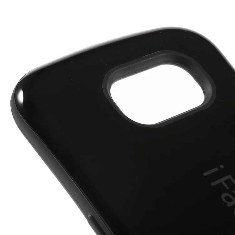 IFACE MALL Glossy PC TPU Hybrid Case for Samsung Galaxy S6 G920 - Black
