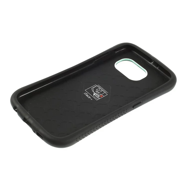 IFACE MALL Glossy PC and Non-slip TPU Back Case Cover for Samsung Galaxy S6 G920 - Cyan