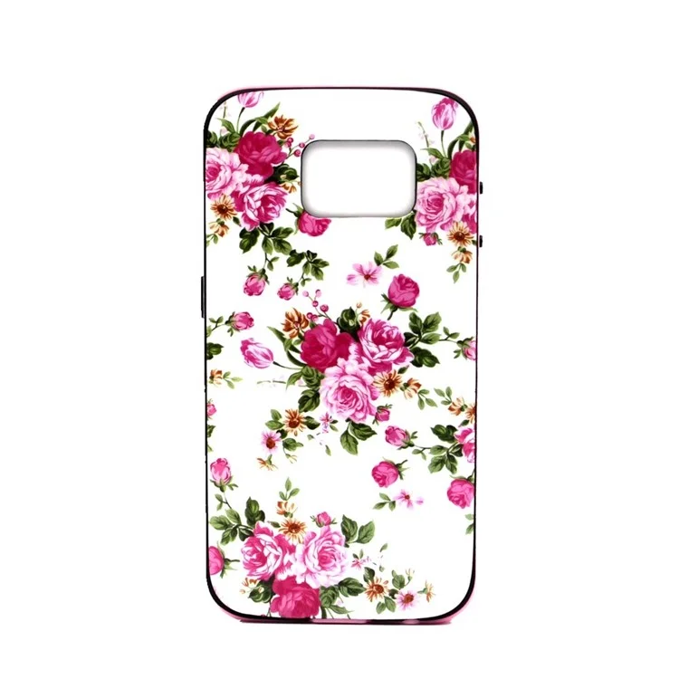 PC and TPU Combo Shell Cover for Samsung Galaxy S6 G920 - Elegant Peony