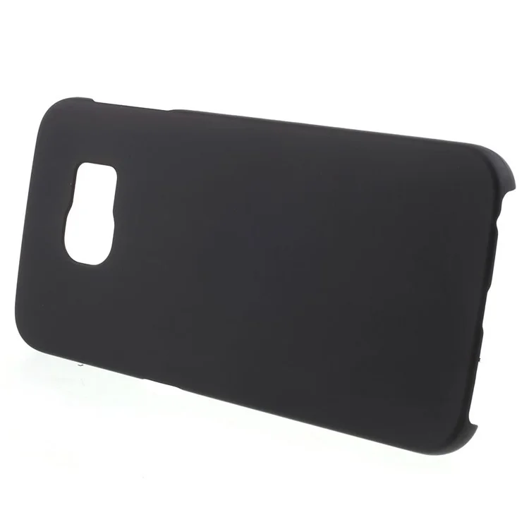 Case de Plástico Duro de Goma Para Samsung Galaxy S6 Edge G925 - Negro