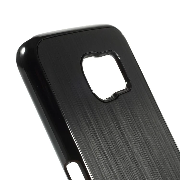 Brushed Metal Aluminum Hard Case for Samsung Galaxy S6 G920 - Black