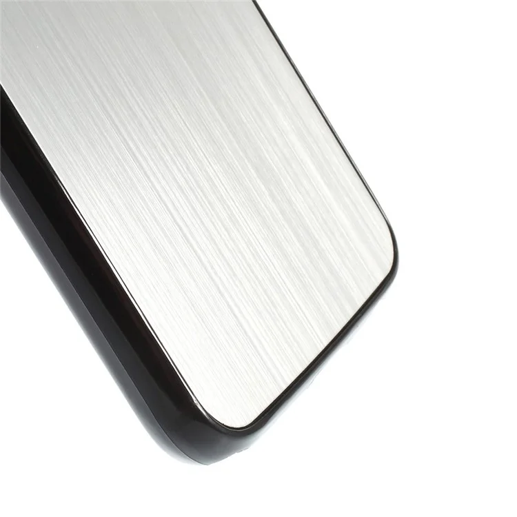 Brushed Metal Aluminum Hard Plastic Case for Samsung Galaxy S6 G920 - Silver