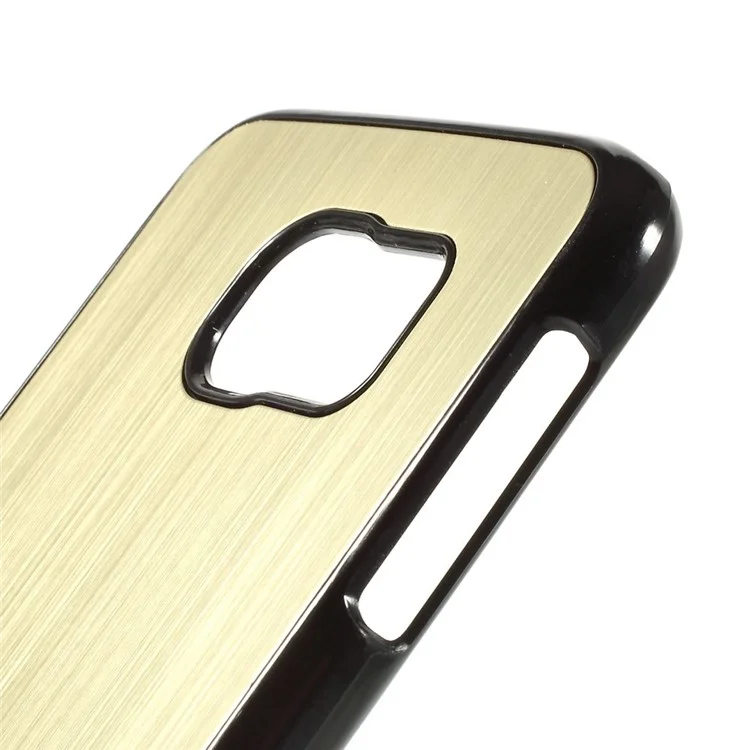 Brushed Metal Aluminum Hard Case Shell for Samsung Galaxy S6 G920 - Gold