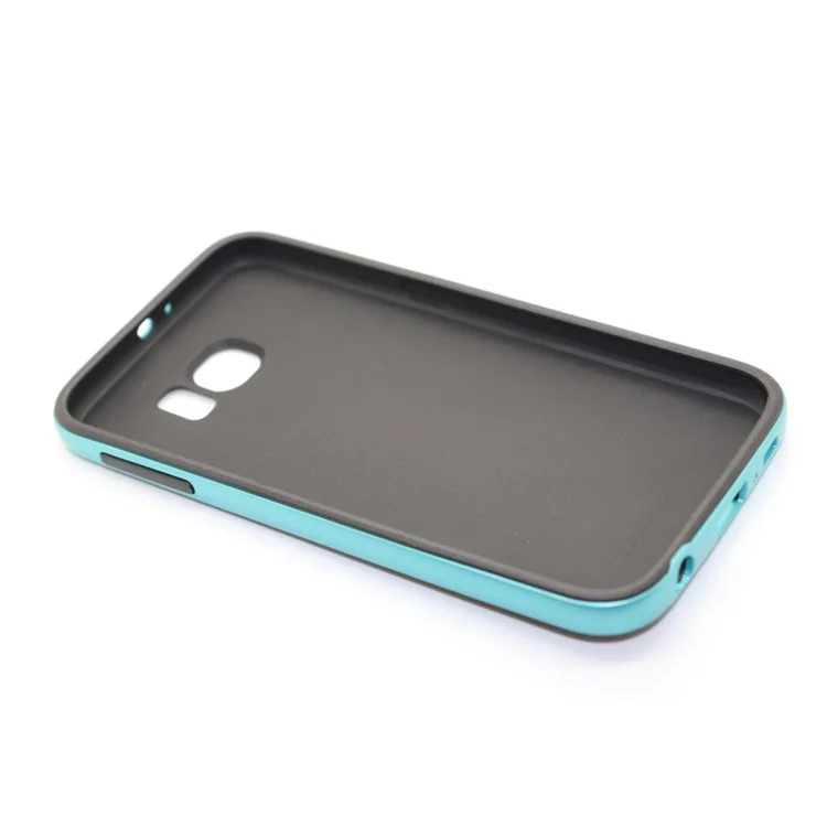 Mesh PC Bumper + TPU Combo Case for Samsung Galaxy S6 G920 - Baby Blue