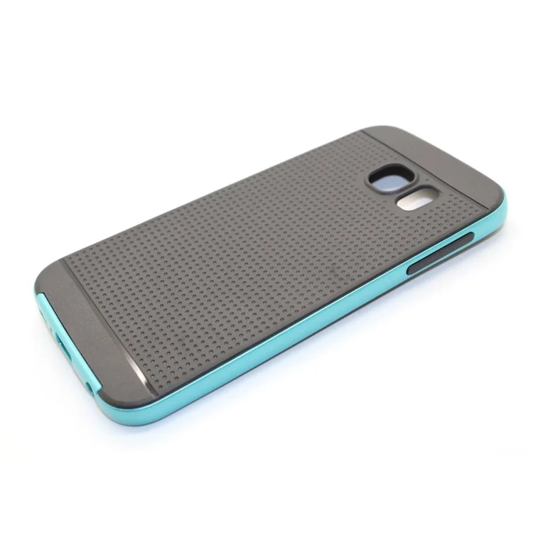 Mesh PC Bumper + TPU Combo Case for Samsung Galaxy S6 G920 - Baby Blue