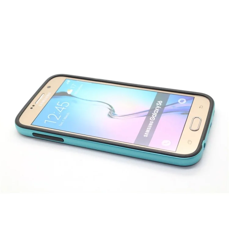 Mesh PC Bumper + TPU Combo Case for Samsung Galaxy S6 G920 - Baby Blue