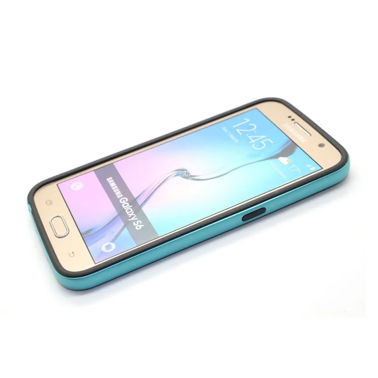 Mesh PC Bumper + TPU Combo Case for Samsung Galaxy S6 G920 - Baby Blue
