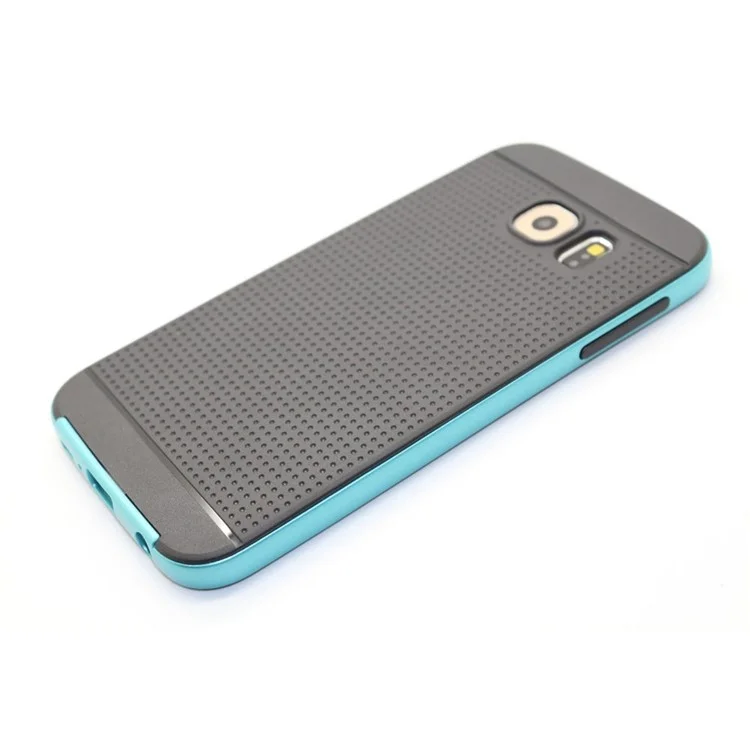 Mesh PC Bumper + TPU Combo Case for Samsung Galaxy S6 G920 - Baby Blue