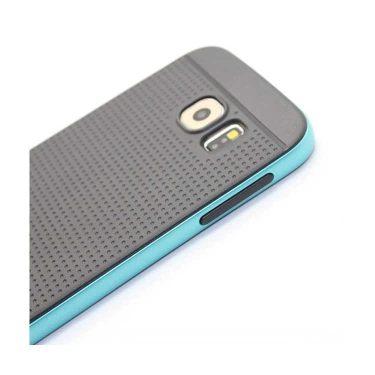 Mesh PC Bumper + TPU Combo Case for Samsung Galaxy S6 G920 - Baby Blue