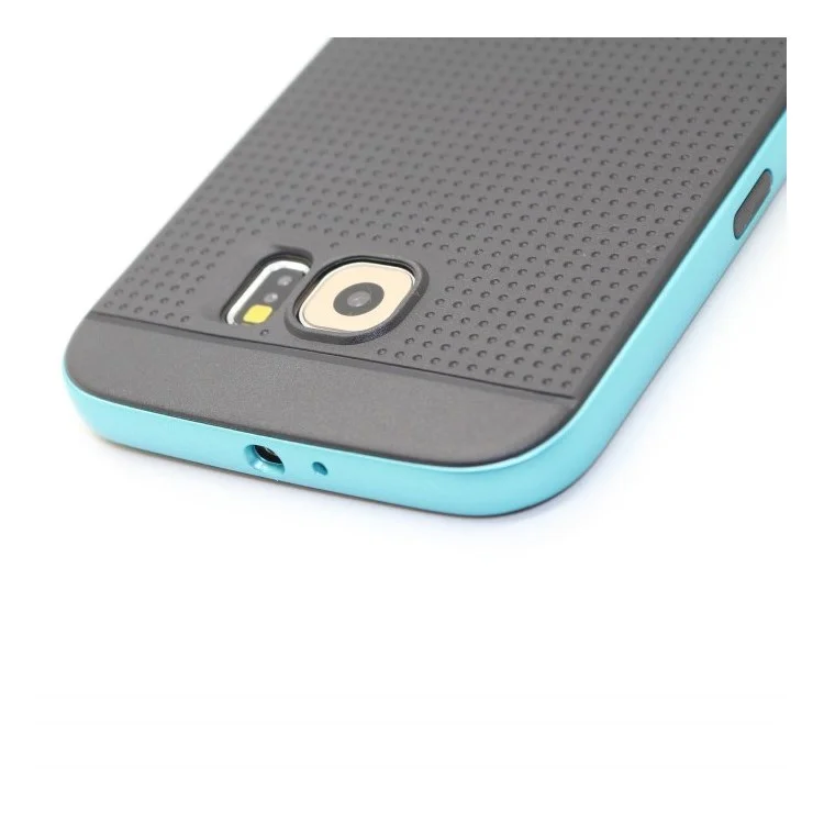 Mesh PC Bumper + TPU Combo Case for Samsung Galaxy S6 G920 - Baby Blue