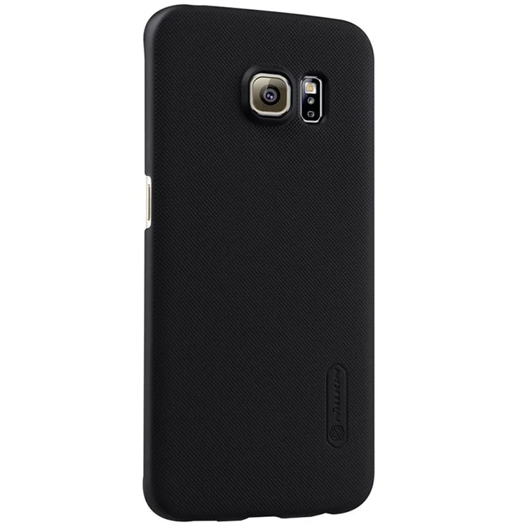 NILLKIN Super Frosted Shield Plastic Hard Case for Samsung Galaxy S6 Edge G925 with Screen Protector - Black