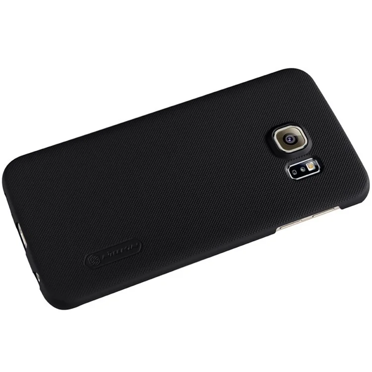 NILLKIN Super Frosted Shield Plastic Hard Case for Samsung Galaxy S6 Edge G925 with Screen Protector - Black