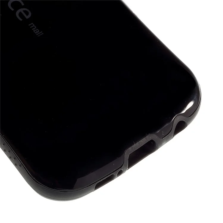 IFACE MALL PC and Non-slip TPU Case for Samsung Galaxy S6 Edge G925 - Black